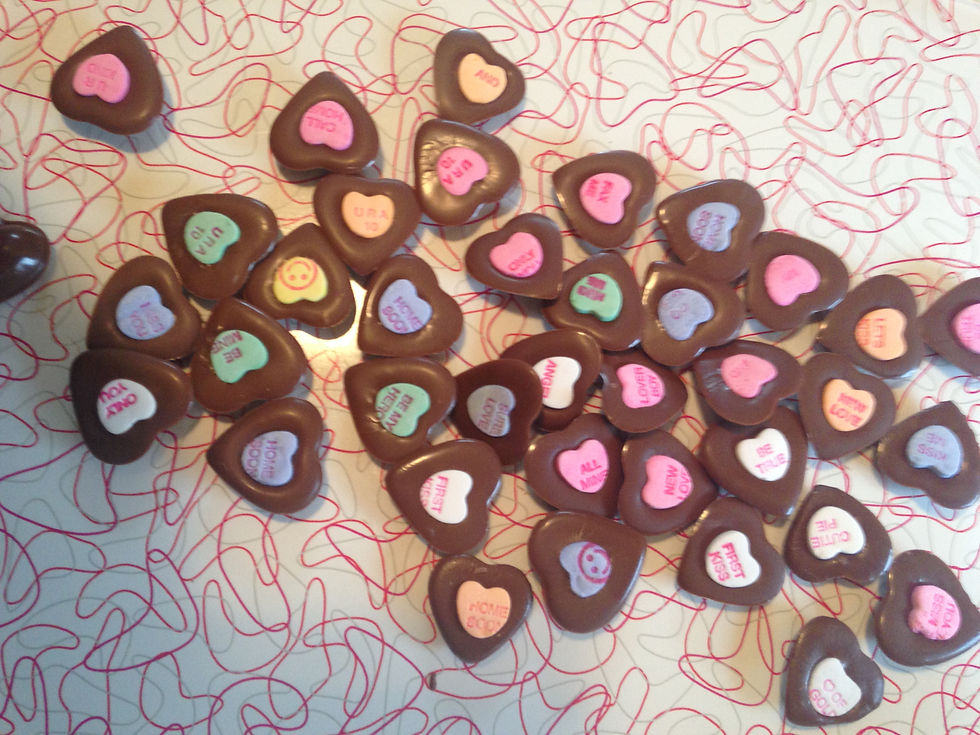 Thumbnail: chocolate conversation hearts