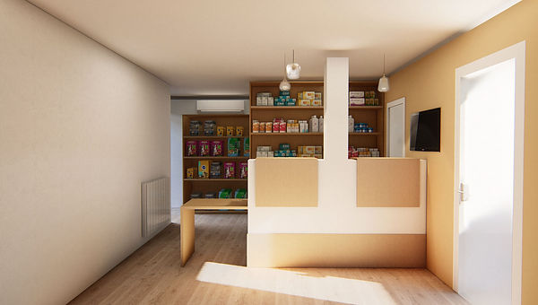 rendu 2D modélisation 3D visualisation 3D rénovation cabinet vétérinaire