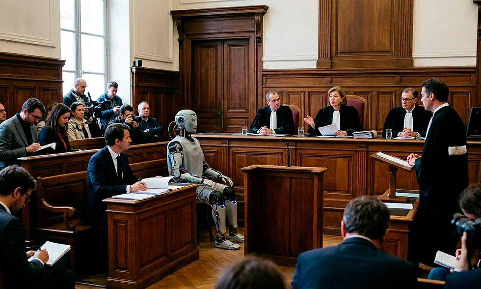 Un robot dans un tribunal