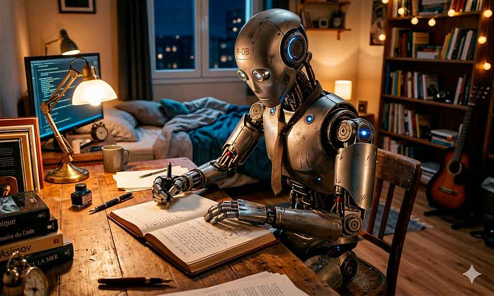 Un robot qui écrit un livre