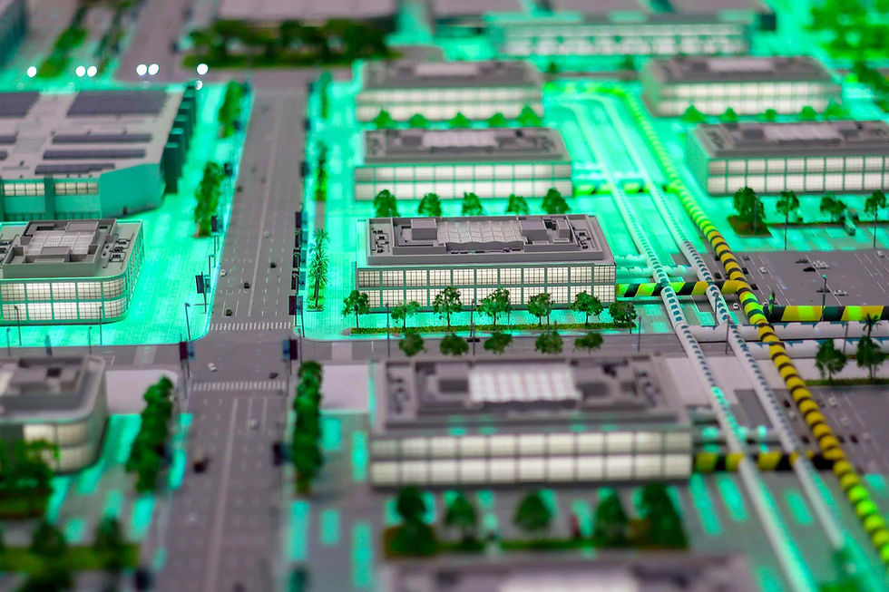 Une maquette de ville
