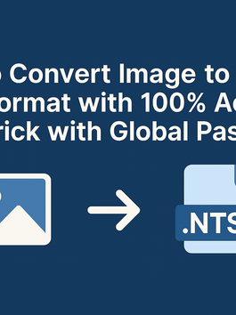 How to Convert Image to .NTS Format with 100% Accuracy | Full Trick with Global Password