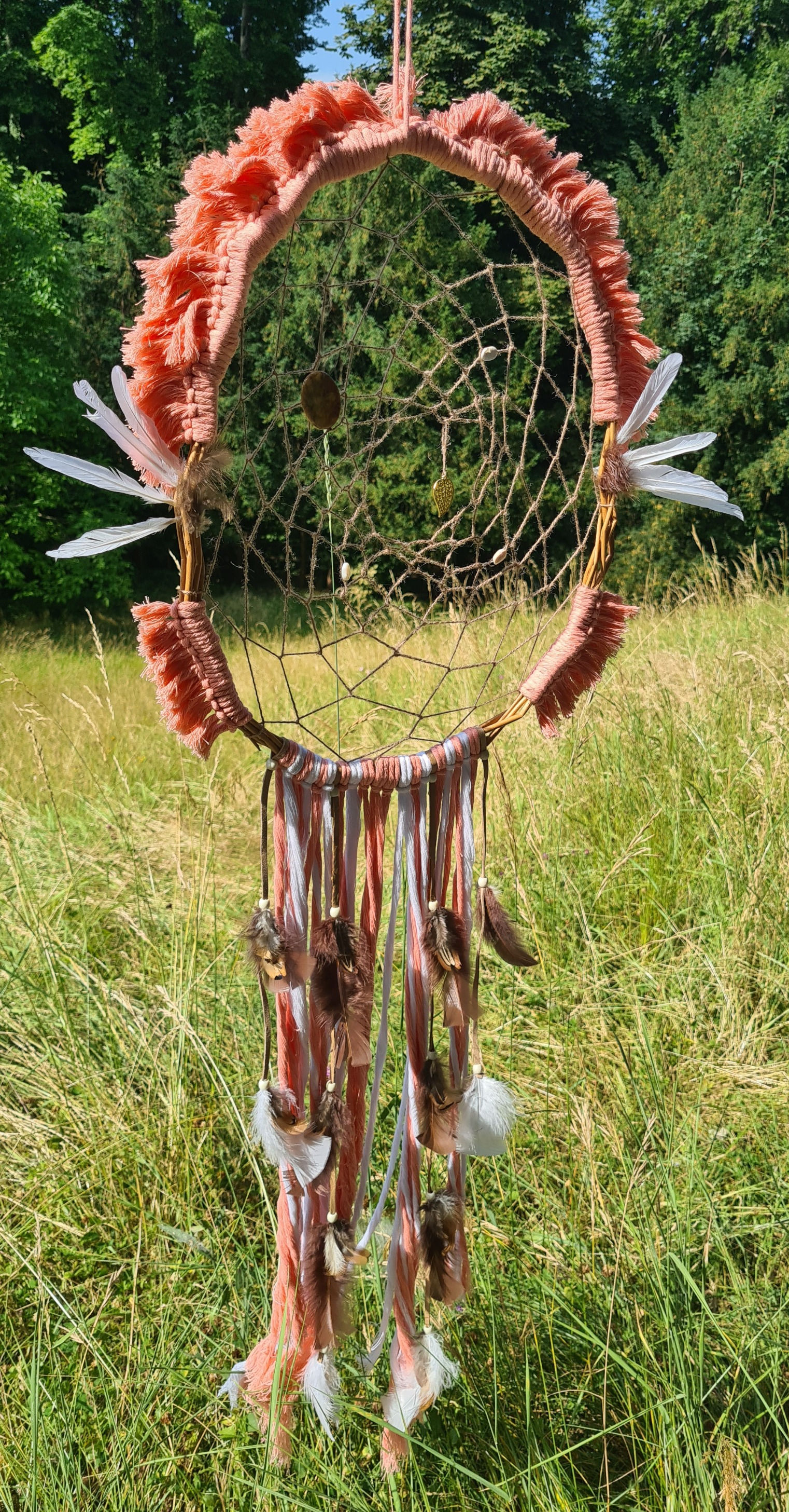 Traumfänger Flamingo (handmade)