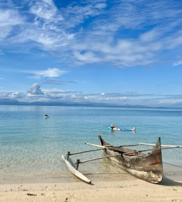 Fishing boat on beach at 293 Komba Guest Lodge, Madagascar