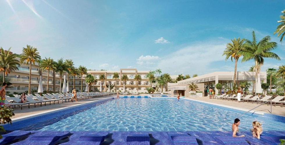 Riu Palace Zanzibar Aerial view of pool and beach