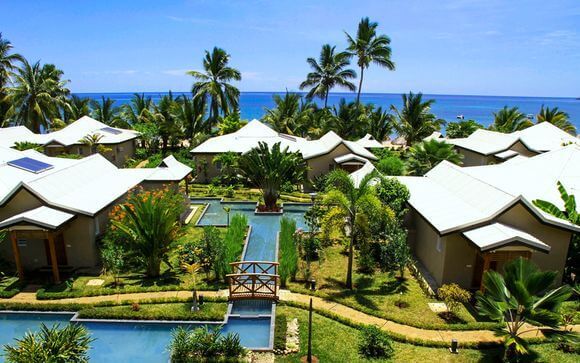 Aerial Beach View at Palm Beach Resort & Spa, Nosy Be, Madagascar