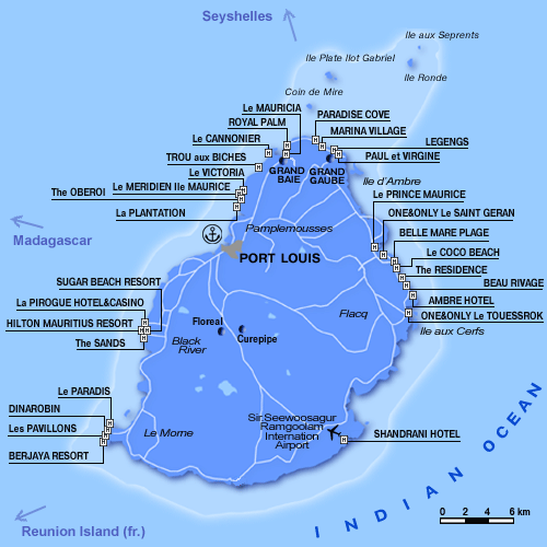 Mauritius Map