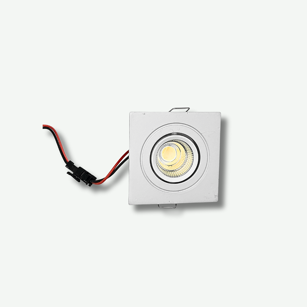 Miniatura: Ojo de buey decorativo cuadrado 3W