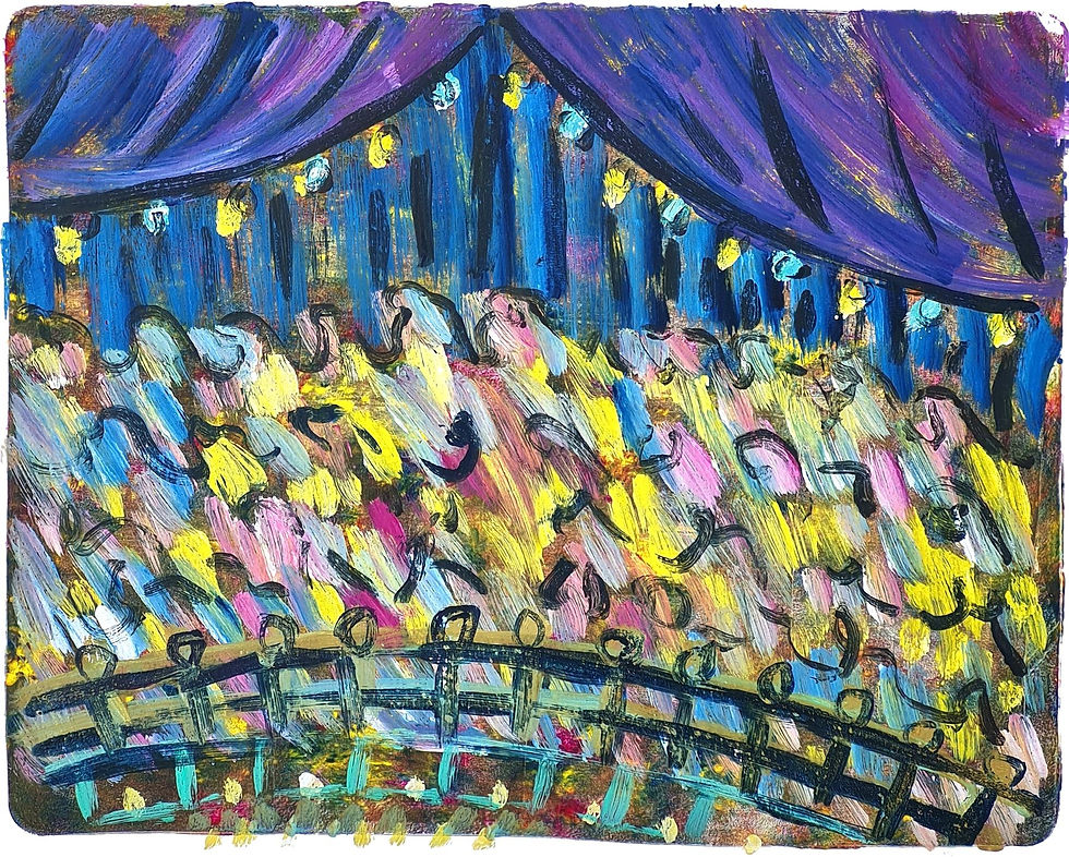 CIRCUS AUDIENCE MONOTYPE