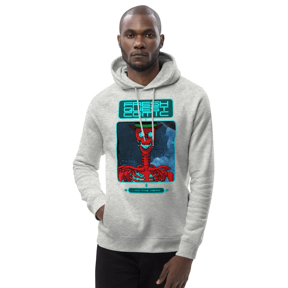 Imej kecil: Fresh Quest Comic-Skull Hoodie