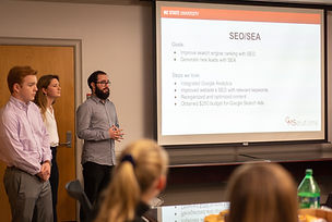 nc state students giving presentation