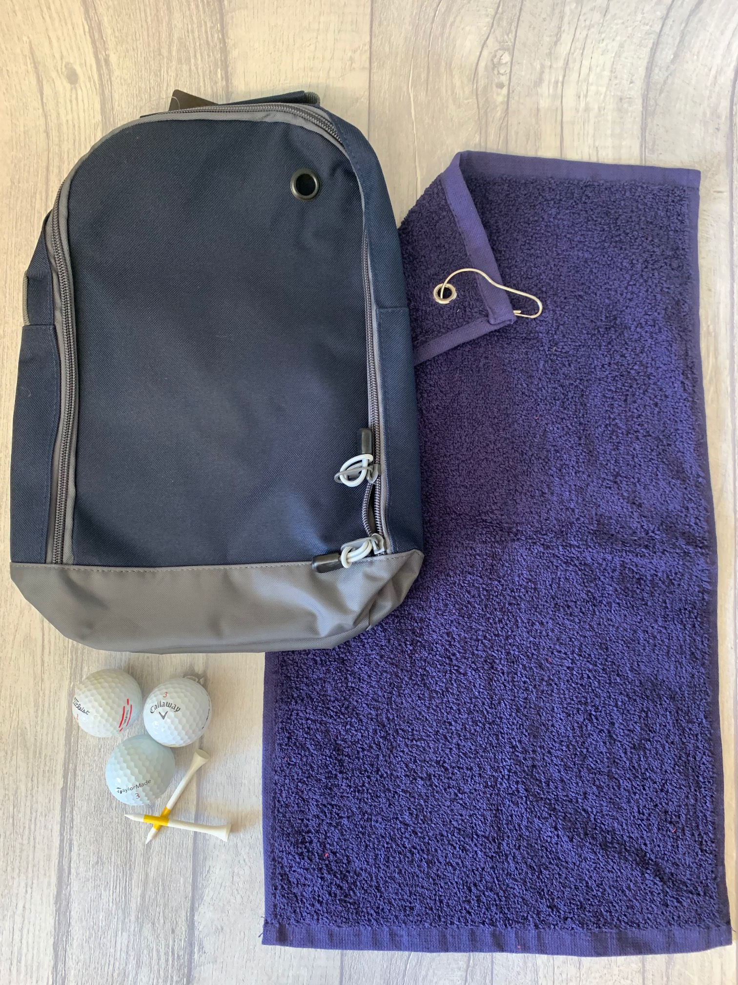 Golf Towel & shoe bag set NAVY