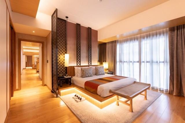 Master bedroom of the three-bedroom unit at The Seasons Residences
