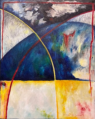 An abstract painting by Lucia Babjakova