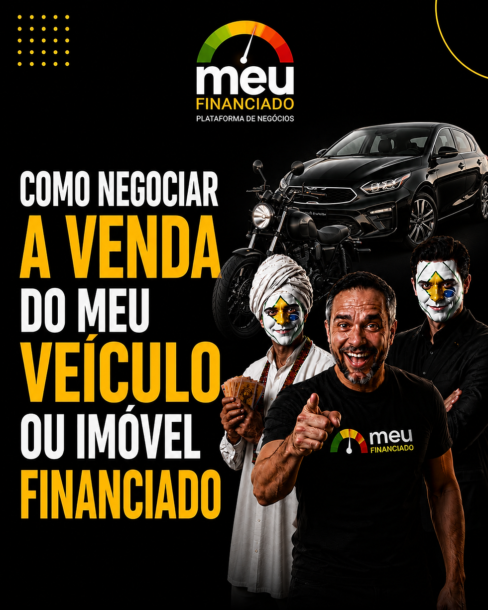 Como negociar a venda do meu veículo ou imóvel financiado sem ajuda de terceiros