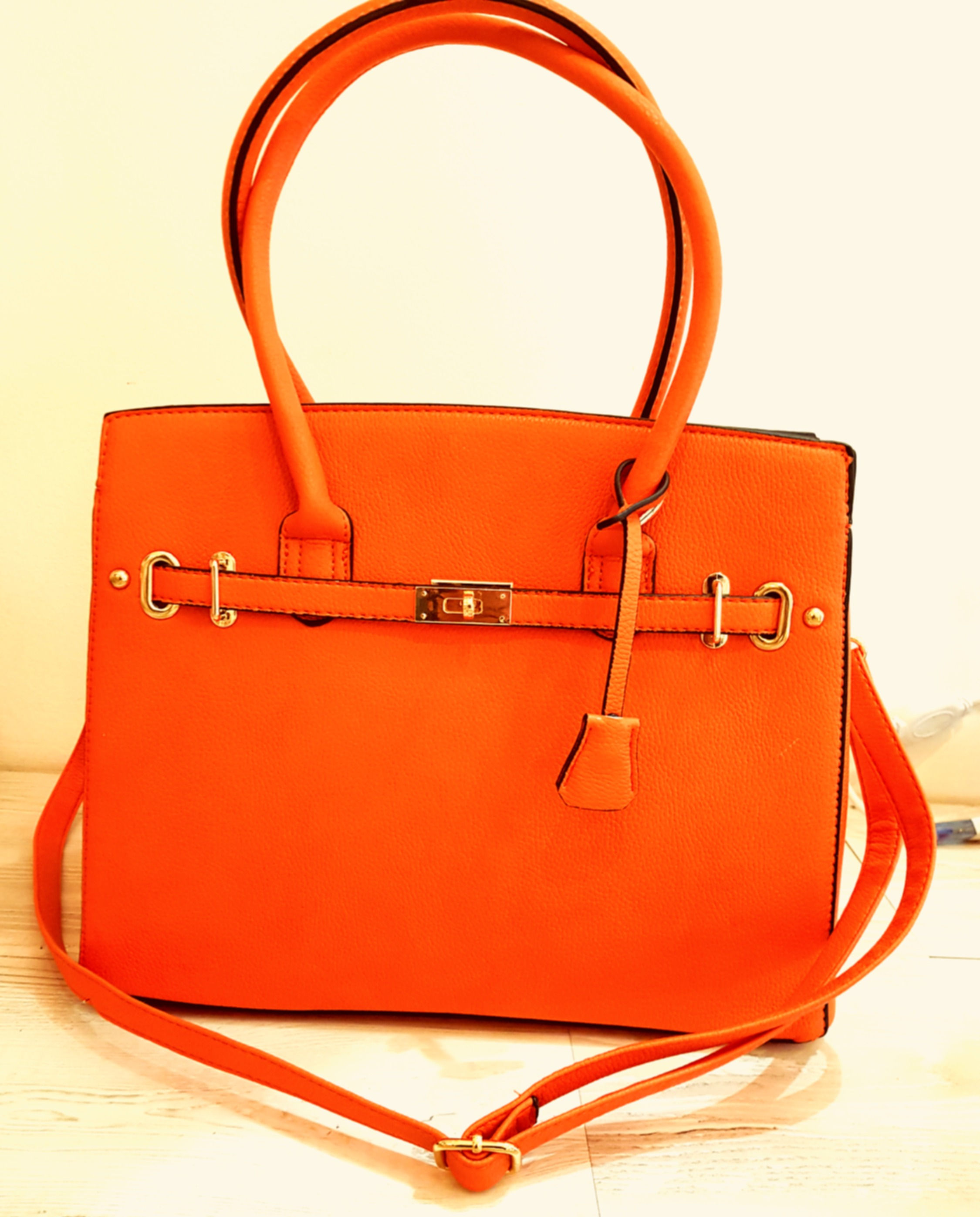 Borsa ecopelle Hermes doppio manico e tracolla34X28