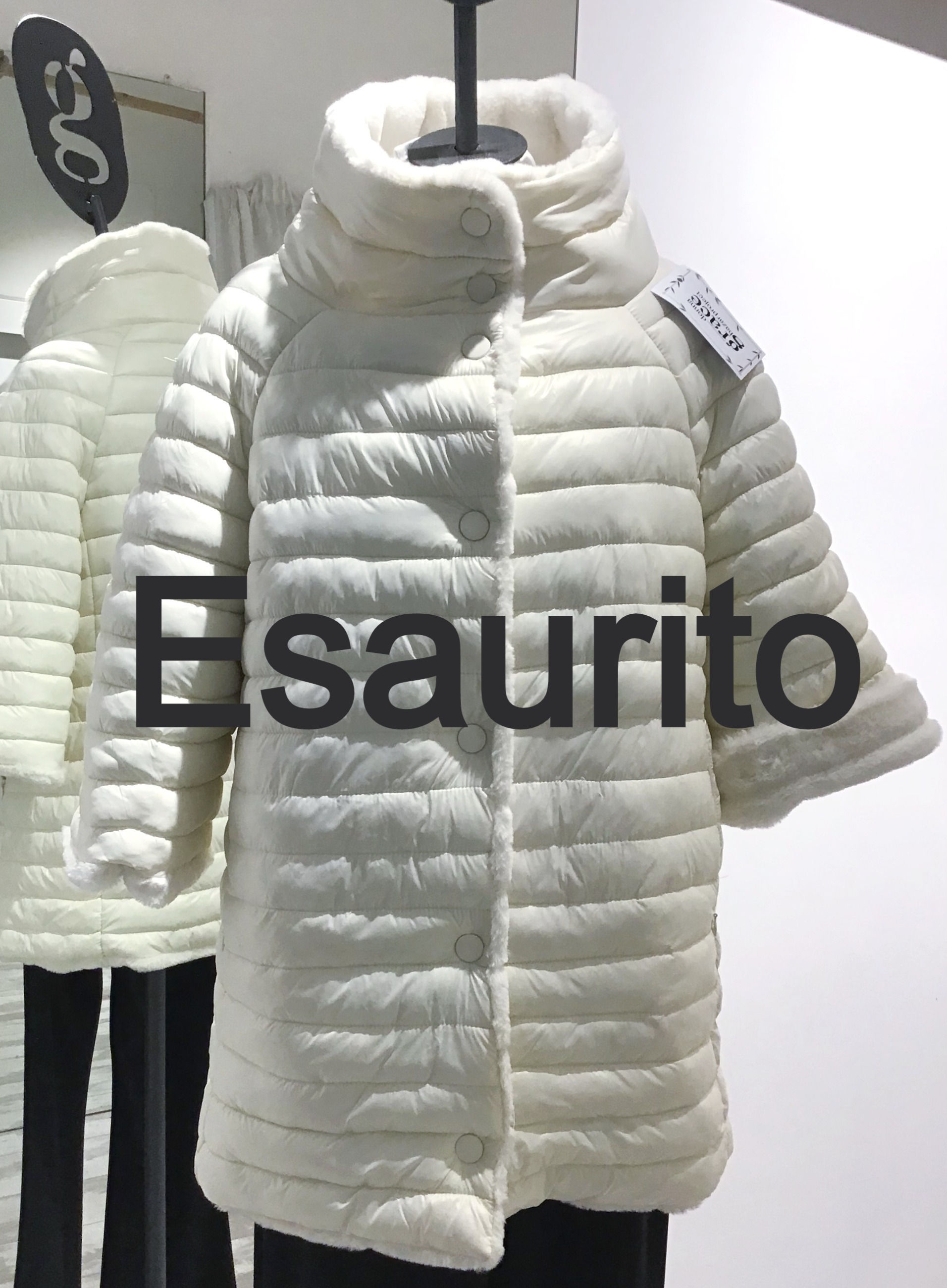 Piumino foderato ecopelliccia completamente  reversibile