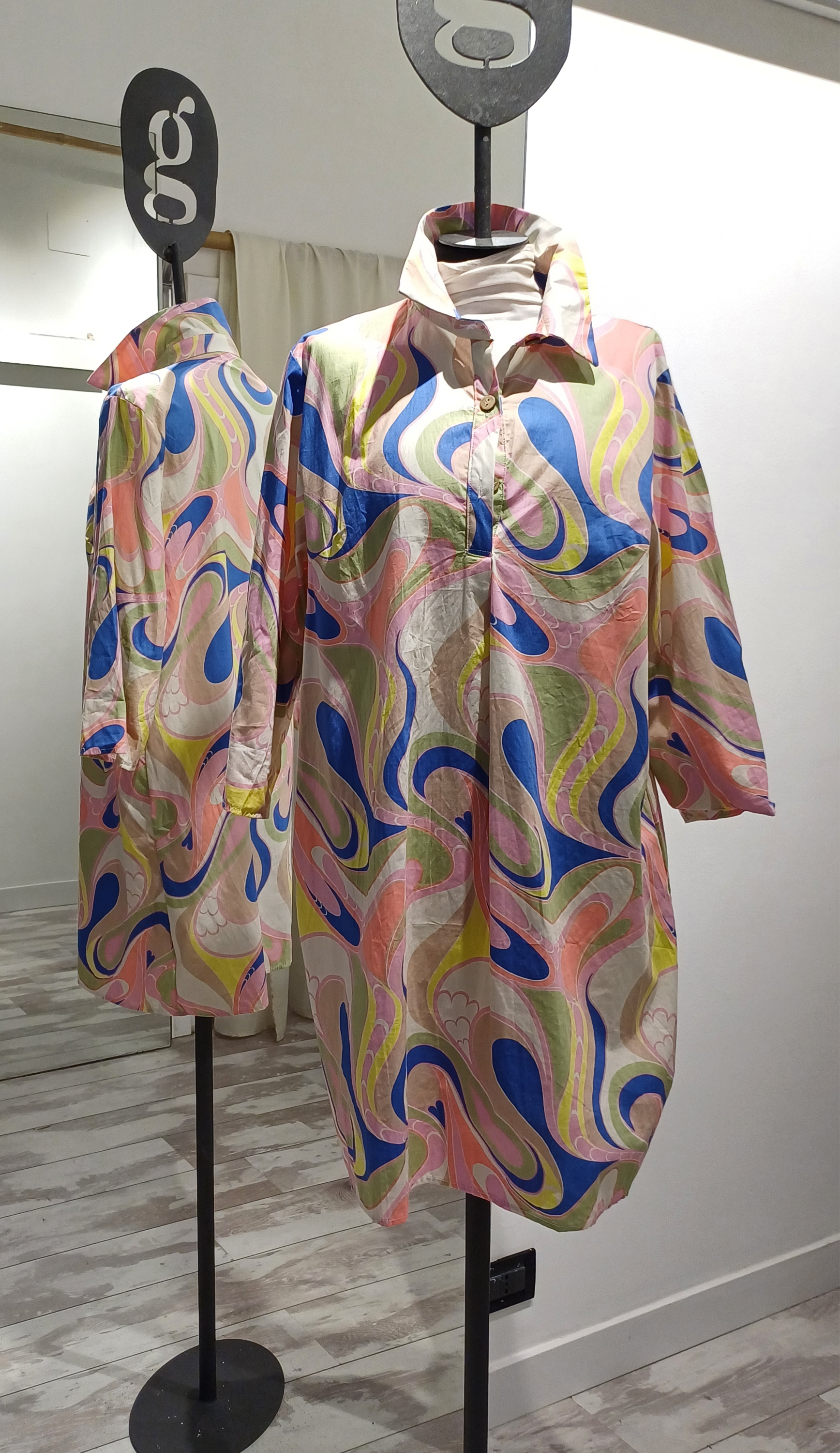 Abito camicione fantasia