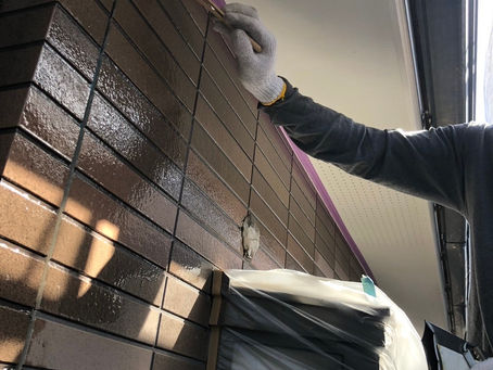 サイディング、クリヤー塗装、三部艶