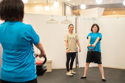 姫路市飾磨区のパーソナルトレーニングジムConnectのトレーニング風景