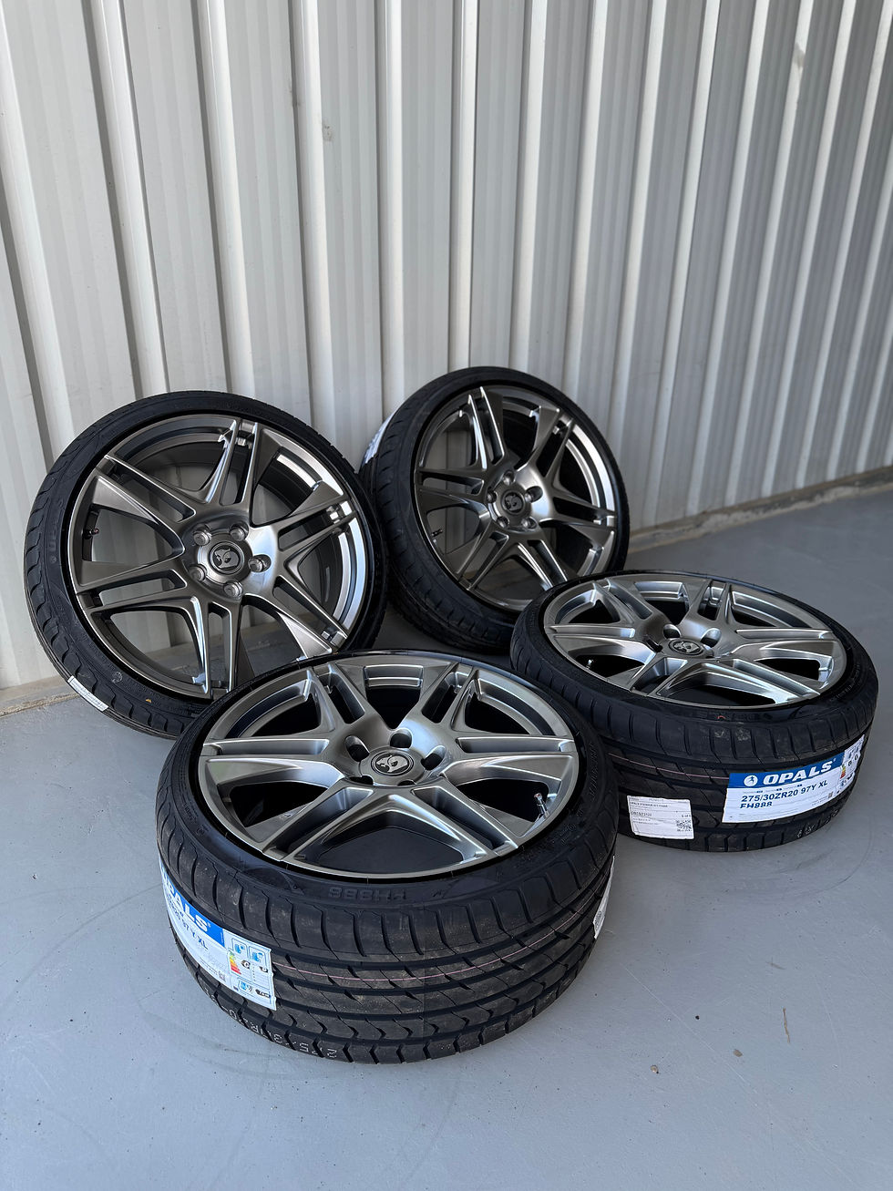 Thumbnail: Brand New Holden 20 Inch GTS Blade Staggered style Wheels and Tyres VF VZ VE