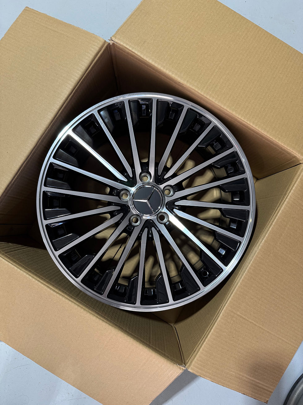 Thumbnail: Brand New 18 Inch Mercedes Style Wheels | Gloss Black Machine Face