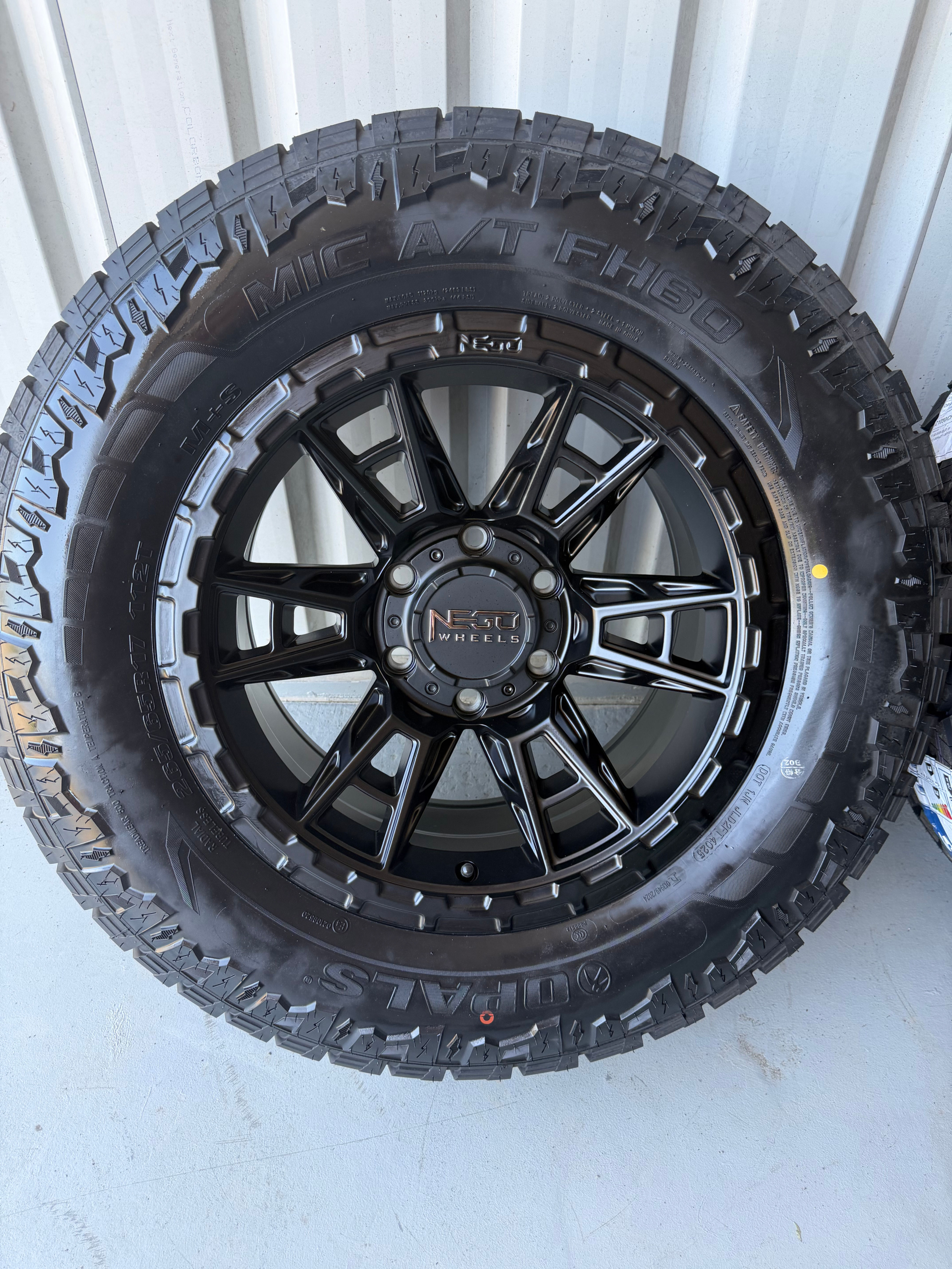 Brand New 17 Inch Negu Wheels and Tyres in Matte Opal