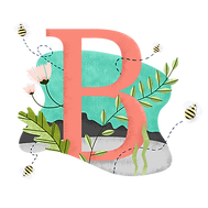 B為蜜蜂