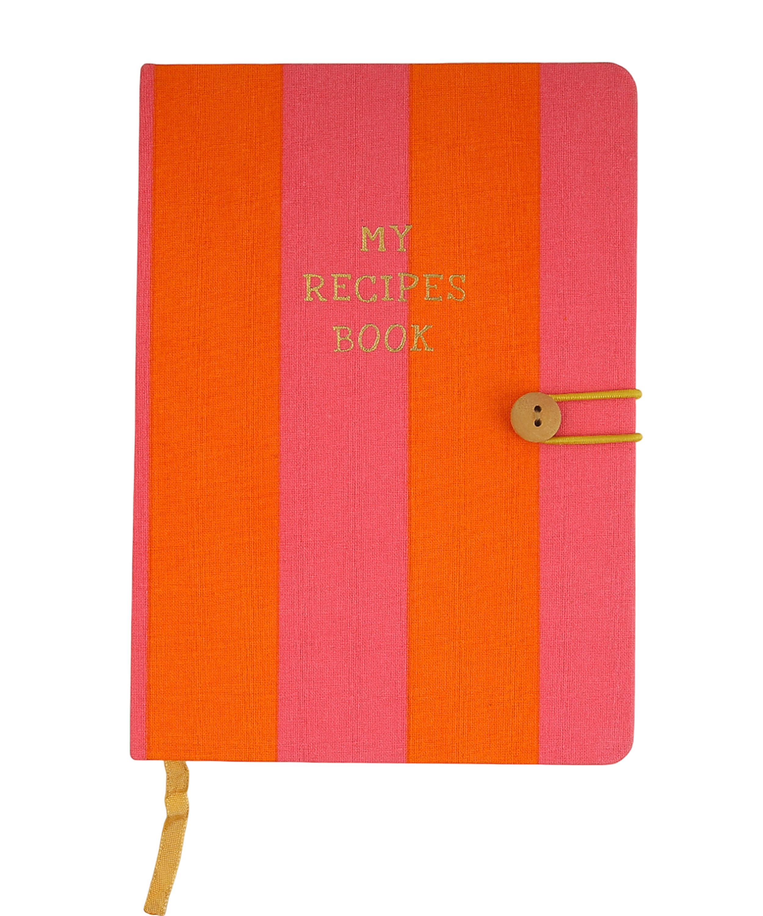 Pink/Orange Striped Perfect Bound recipe (x 10)