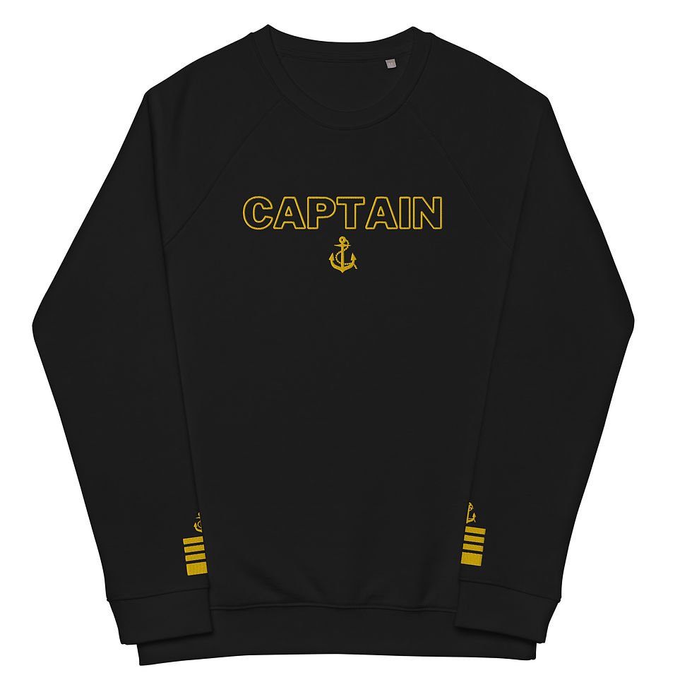 The Captains Crewneck Sweater with Captain’s Stripes