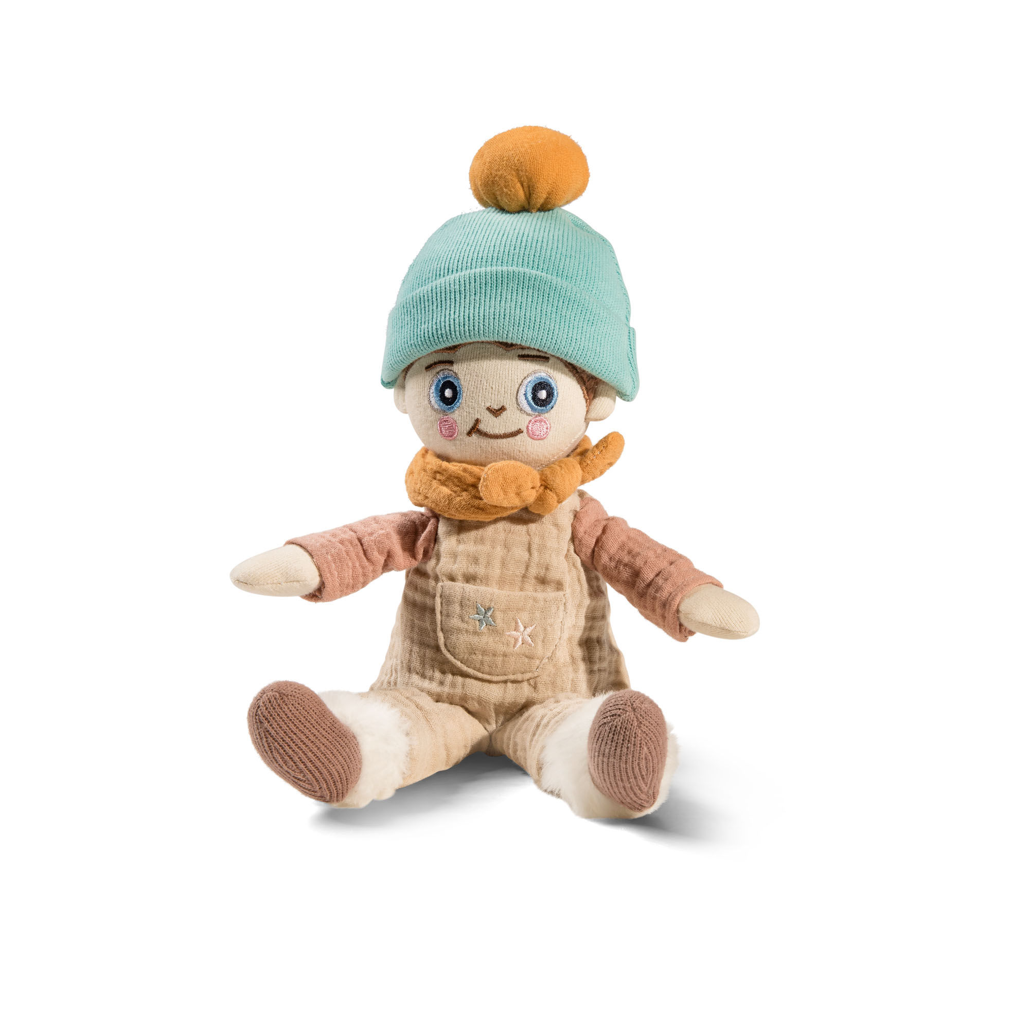 Stoffpuppe Niki Grünschnabel