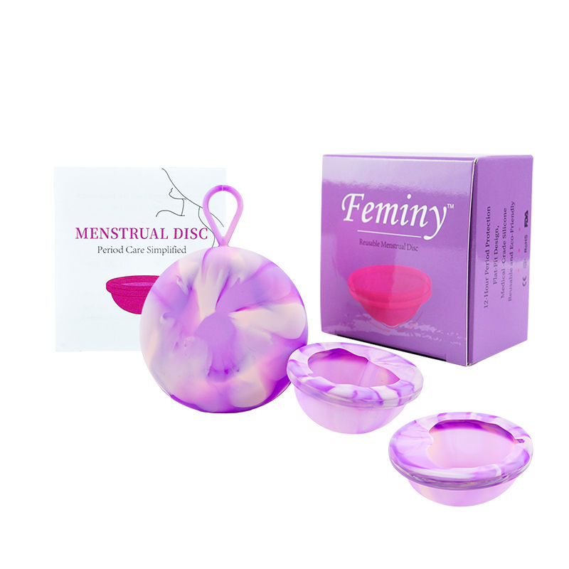 Miniatura: Menstrual Disk Period Disc Menstrual Collector With Case Silicone Flat Period Cu