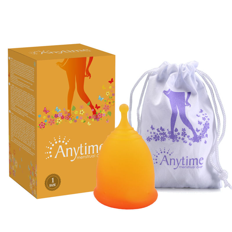 Miniatura: Anytime  Medical Silicone Menstrual Period Cup  Lady Menstrual Collector Copa Me