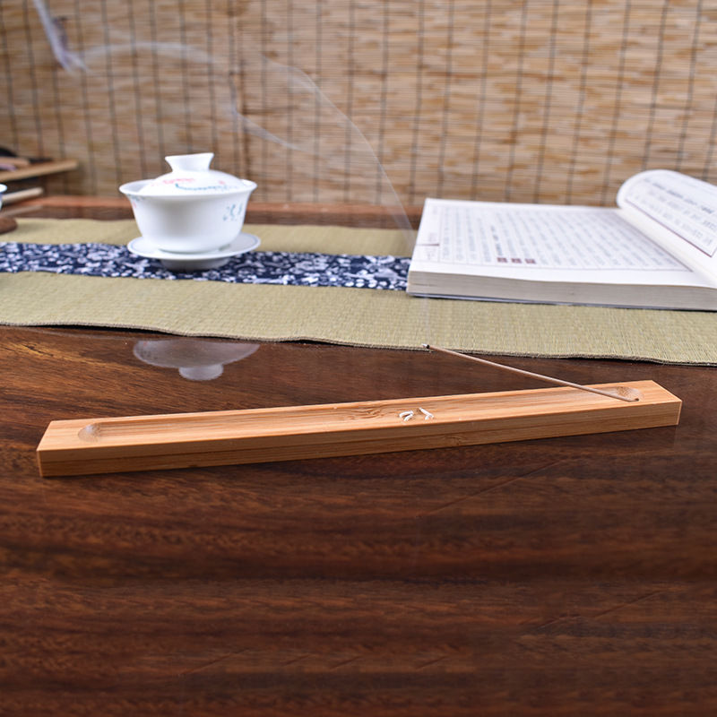 Miniatura: Artesanal Bambu Incenso Titular, Sândalo Coil Base, Sereno Elegância, Home Yog