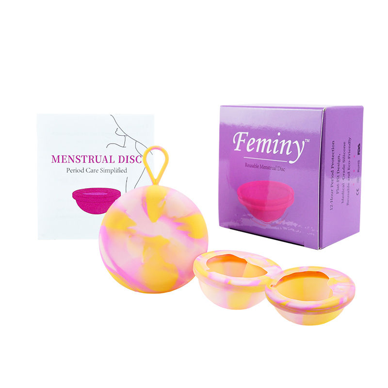 Miniatura: Menstrual Disk Period Disc Menstrual Collector With Case Silicone Flat Period Cu