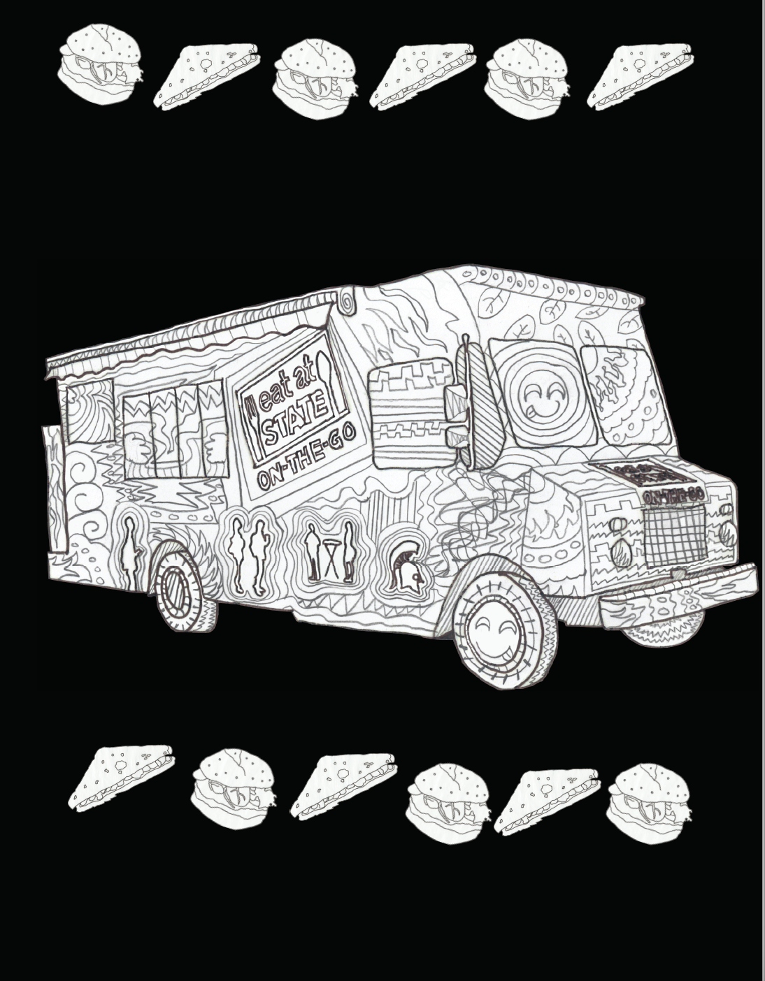 MSU Truck Coloring Page
