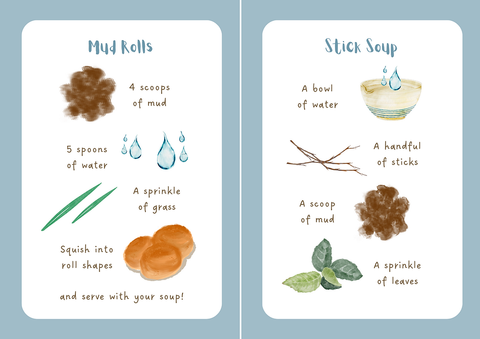 Thumbnail: Mud Kitchen Recipe/Menu Cards PDF