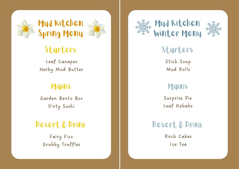 Thumbnail: Mud Kitchen Recipe/Menu Cards PDF