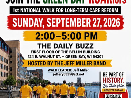 Sunday, September 27, 2026 - R.O.A.R. 4LTC Walk Through Green Bay - Green Bay, WI