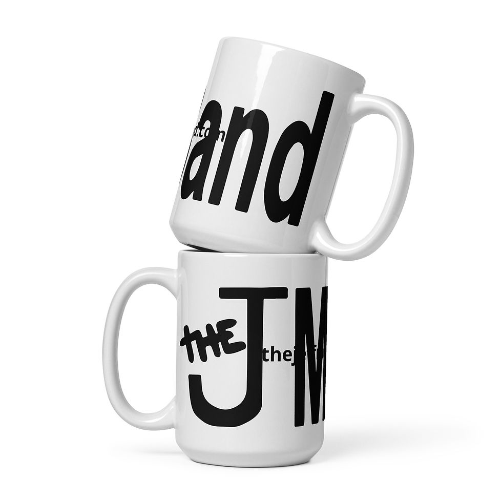 Classic The JMB Logo White glossy mug