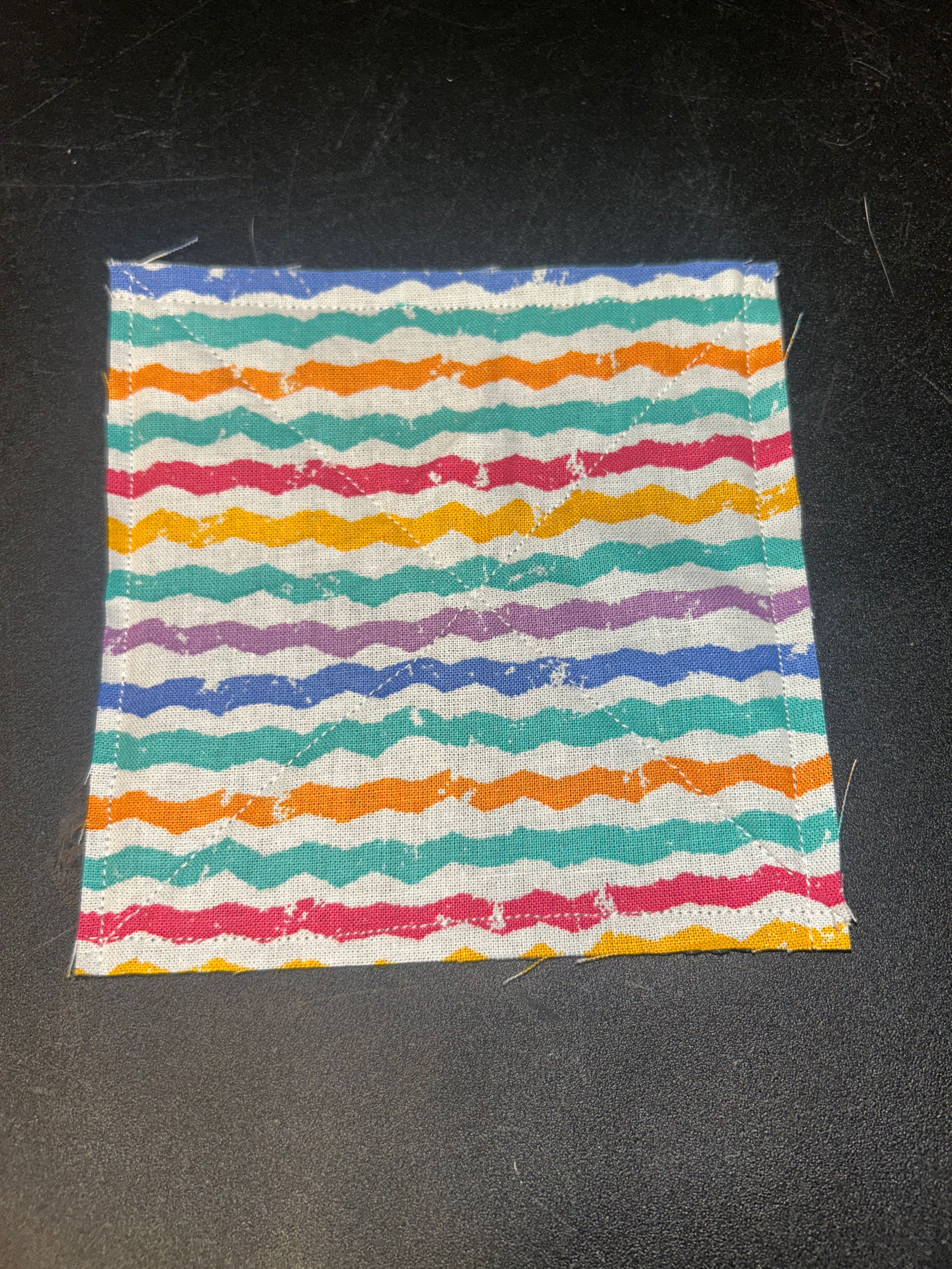 Multicolor Chevron - Small Jar Opener on Black