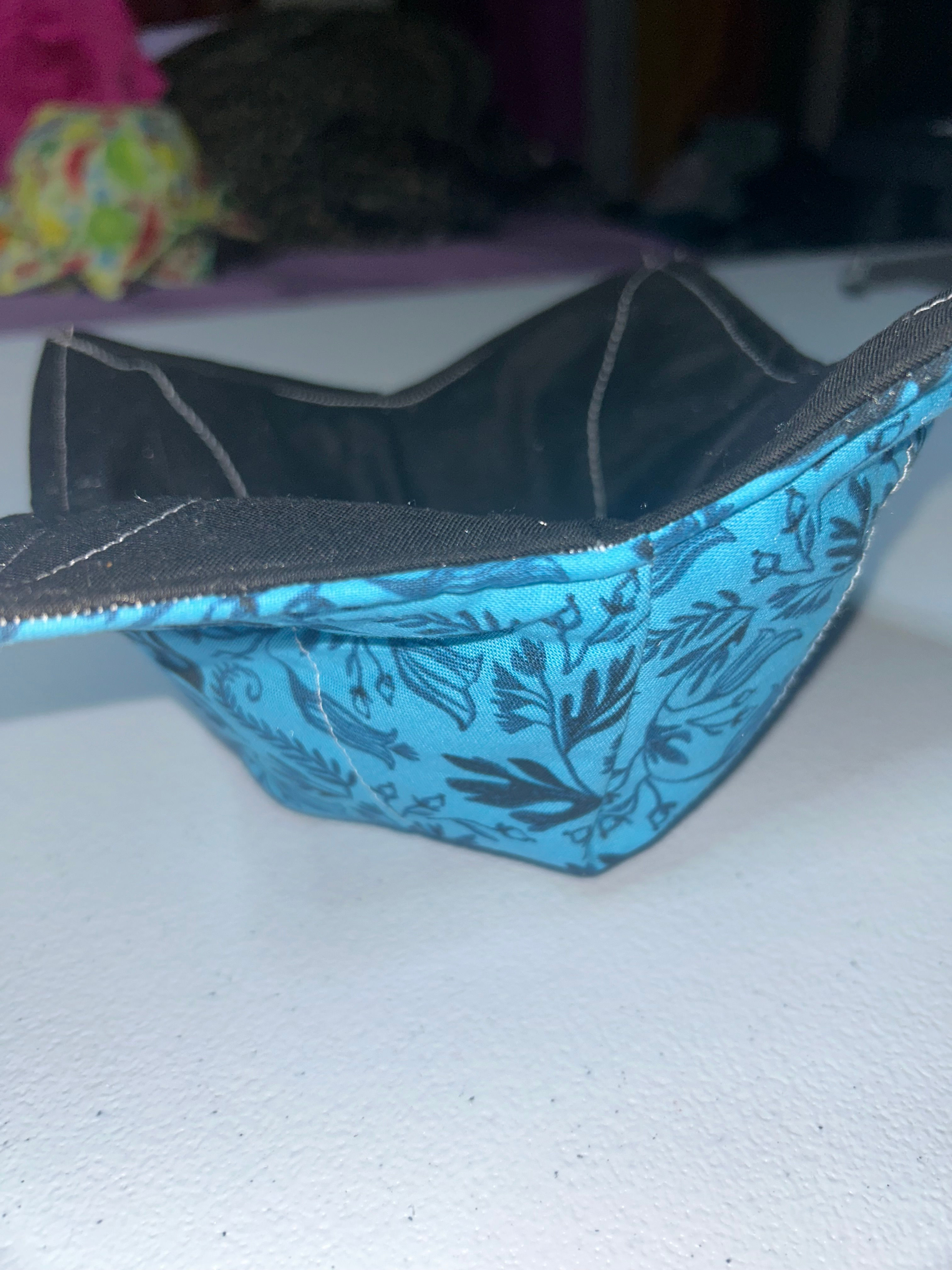 Turquoise flowers - Bowl Coozies