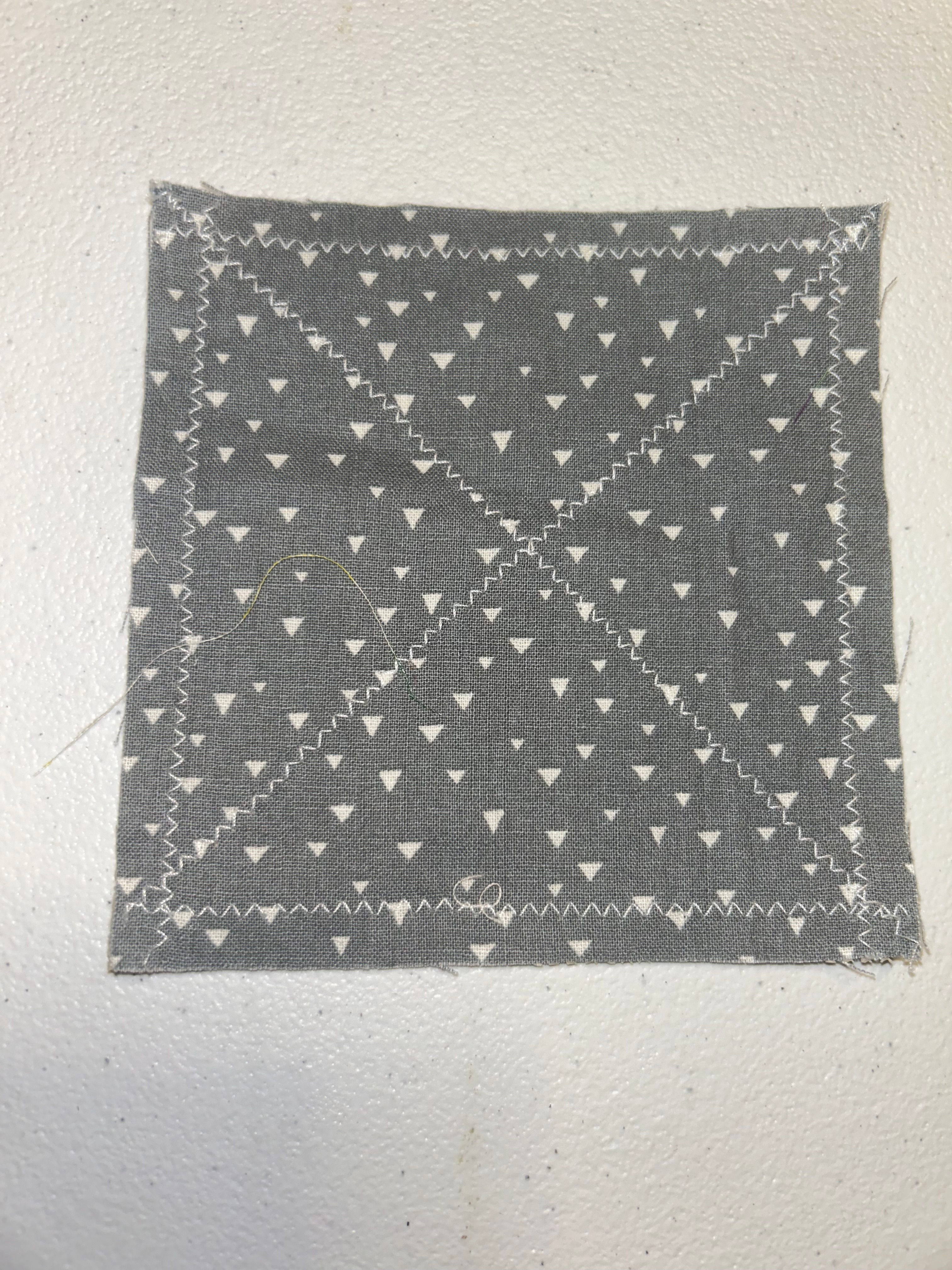 Grey Triangles - Small Jar Opener on Tan