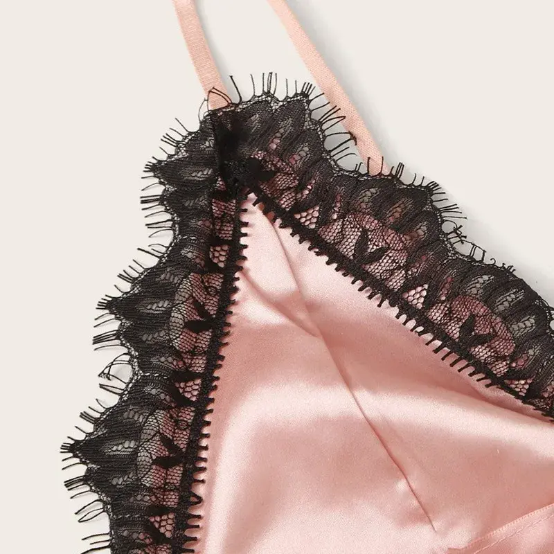 Thumbnail: Babydoll Lace Lingerie Sleepwear Women's Nightwear Set