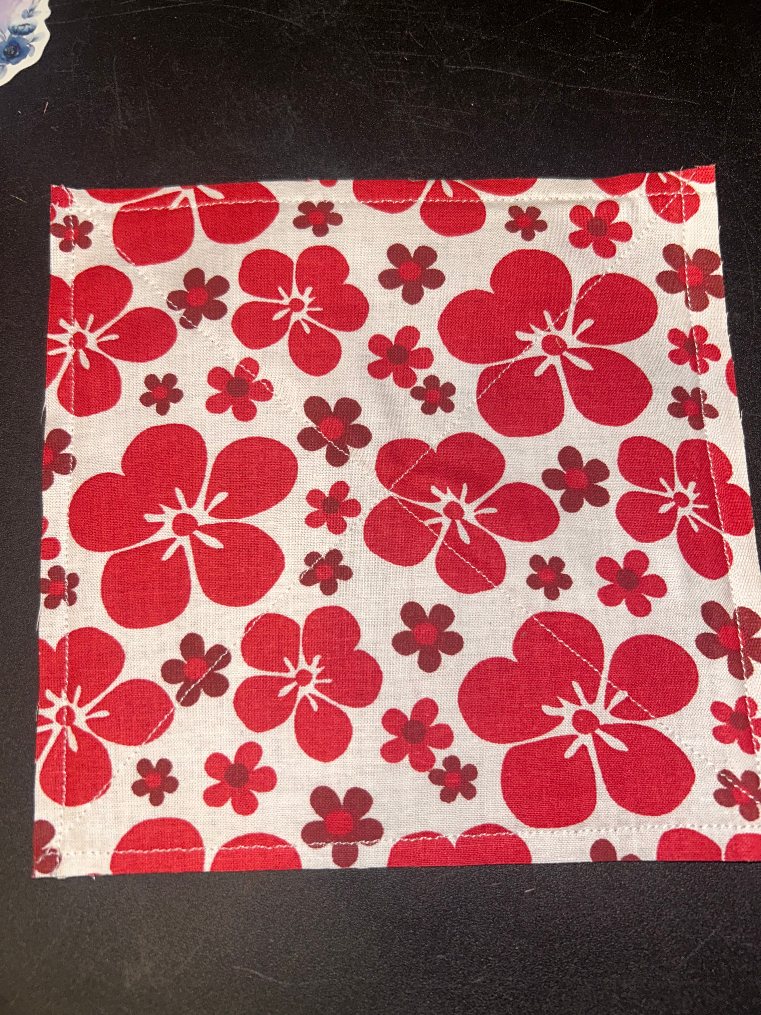 Shades of Red Florals - Medium Jar Opener on Tan