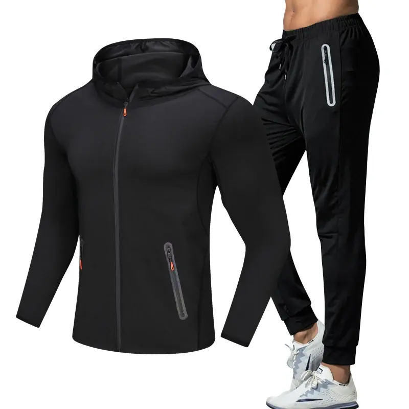 Thumbnail: 2 Pieces Men Yoga Sports Wear Men Activewear Sport Fitness Clothing Sets Gym