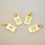 Thumbnail: Initial Edge Square Seamless Clip Charm