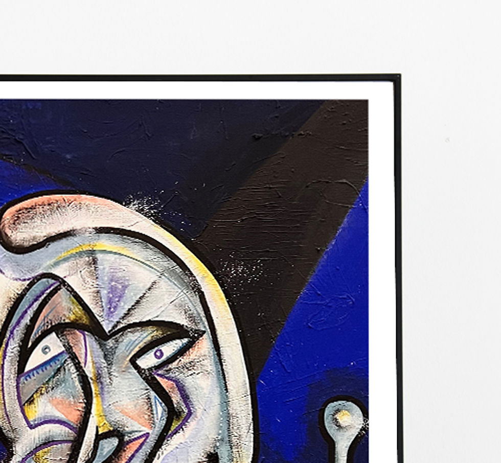 Miniature : Femme bleu - Affiche ART (50x70cm)