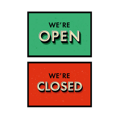 Open Closed Signs A4 2 Sided | Design Print House