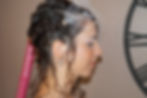 Coiffure vintage, mariée avec tresse et boucles par Salon Recto Verso
